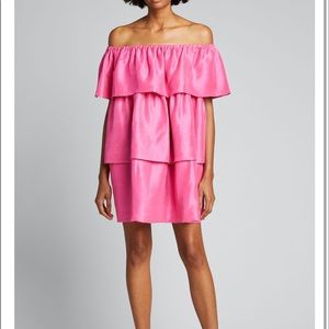 AZEEZA Kamilla Tiered Off-Shoulder Short Dress NWT
